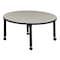 Regency Round Mobile Tables, 30 W, 30 L, 23-34 H, Wood, Metal, Maple TB30RNDPLAPCBK - alternate 3